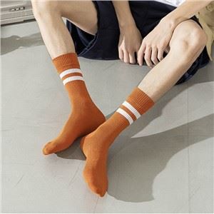 Miesten puuvillaiset Embriodery-sukat